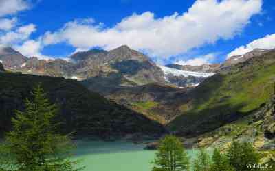 Lago Alpe Gera e ghiacciaio Fellaria